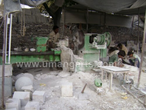 lathe machine marble piller